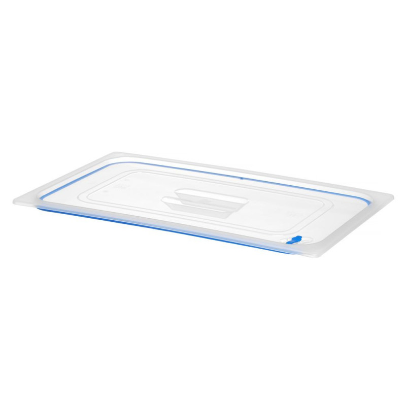 Couvercles pour bacs GN en polypropylene avec fermeture hermetique - GN 1/9 - Transparent - 176x108 mm (HENDI)  au meilleur prix