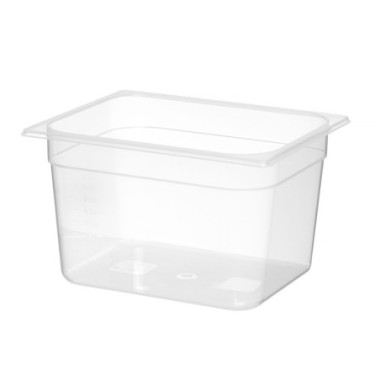 Bac Gastronorme 1/2 - Profi Line - GN 1/2 - 12 - 5 L - Transparent - 325x265xH200 mm (HENDI)  au meilleur prix sur Restock CHR