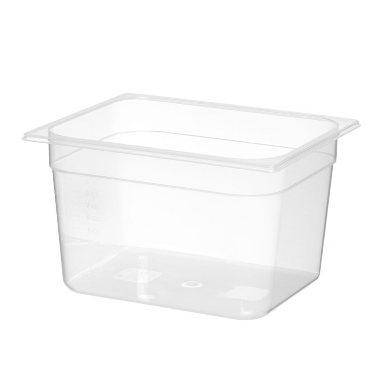 Bac Gastronorme 1/2 - Profi Line - GN 1/2 - 12 - 5 L - Transparent - 325x265xH200 mm (HENDI)  au meilleur prix sur Restock CHR
