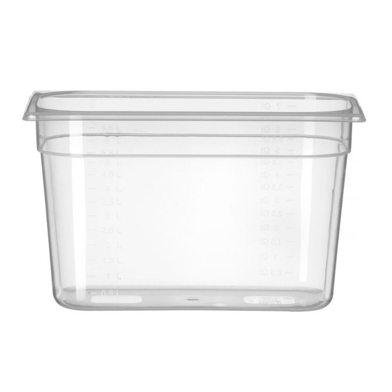 Bac Gastronorme 1/3 - Profi Line - GN 1/3 - 5 - 7 L - Transparent - 325x176xH150 mm (HENDI)  au meilleur prix sur Restock CHR