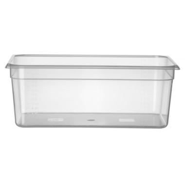 Bac Gastronorme 1/1 - Profi Line - GN 1/1 - 14 L - Transparent - 530x325xH100 mm (HENDI)  au meilleur prix sur Restock CHR
