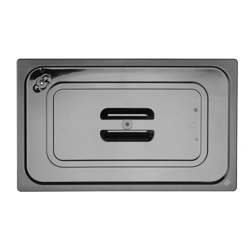 Couvercle gastronorme - GN 1/4 - Noir - 265x162 mm (HENDI)  au meilleur prix sur Restock CHR