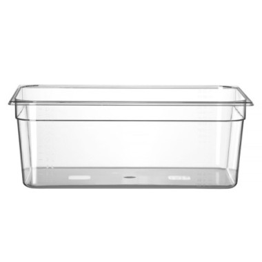 Bac Gastronorme 1/1 - Profi Line - GN 1/1 - 14 L - Transparent - 530x325xH100 mm (HENDI)  au meilleur prix sur Restock CHR
