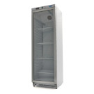 Réfrigérateur Professionnel 400L Blanc avec Porte en Verre Système de Refroidissement Ventilé - Maxima  au meilleur prix sur Res
