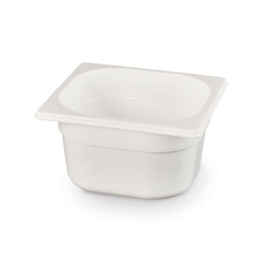 Bac gastronorme 1/6 - GN 1/6 - 1 - 6 L - Blanc - 176x162xH100 mm (HENDI)  au meilleur prix sur Restock CHR