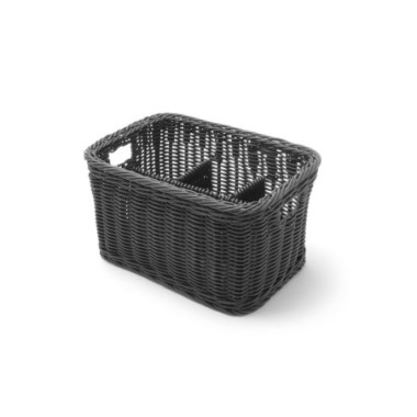 Corbeille a couvert - Noir - 260x180xH150 mm (HENDI)  au meilleur prix sur Restock CHR