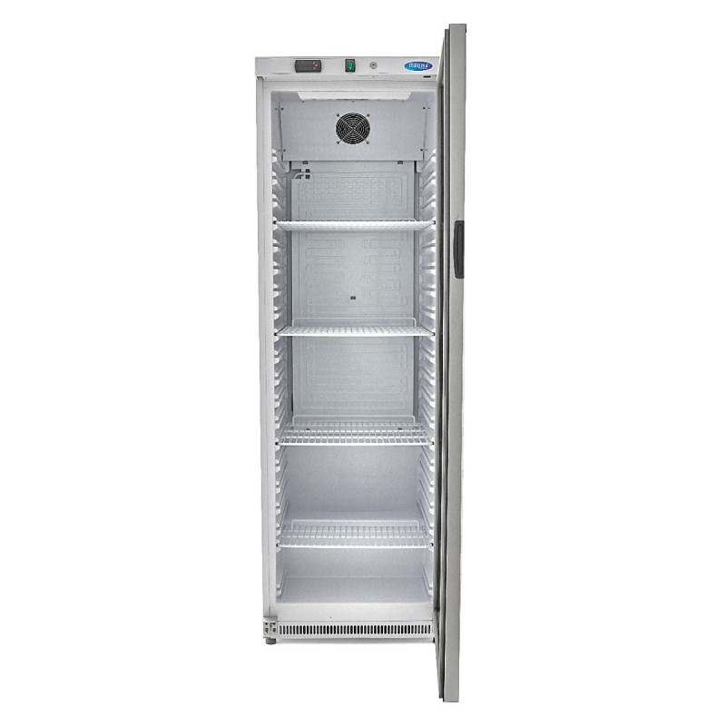 Réfrigérateur Professionnel 400L Blanc avec Porte en Verre Système de Refroidissement Ventilé - Maxima  au meilleur prix sur Res