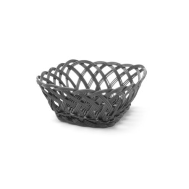 Corbeilles tressees - carre - Noir - 190x190xH80 mm (HENDI)  au meilleur prix sur Restock CHR