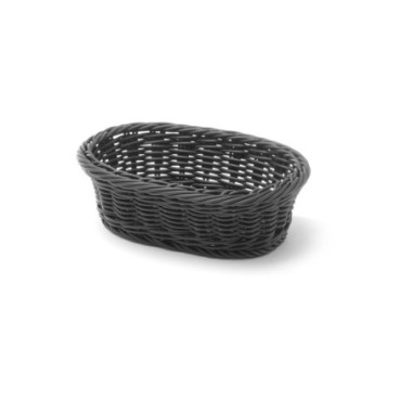 Corbeille a pain ovale - Noir - 190x120xH60 mm (HENDI)  au meilleur prix sur Restock CHR