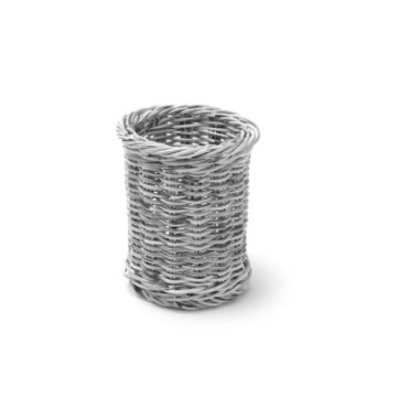 Corbeille a couvert - Gris clair - O100xH120 mm (HENDI)  au meilleur prix sur Restock CHR
