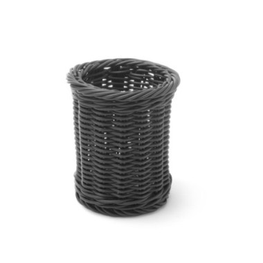 Corbeille a couvert - Noir - O100xH120 mm (HENDI)  au meilleur prix sur Restock CHR