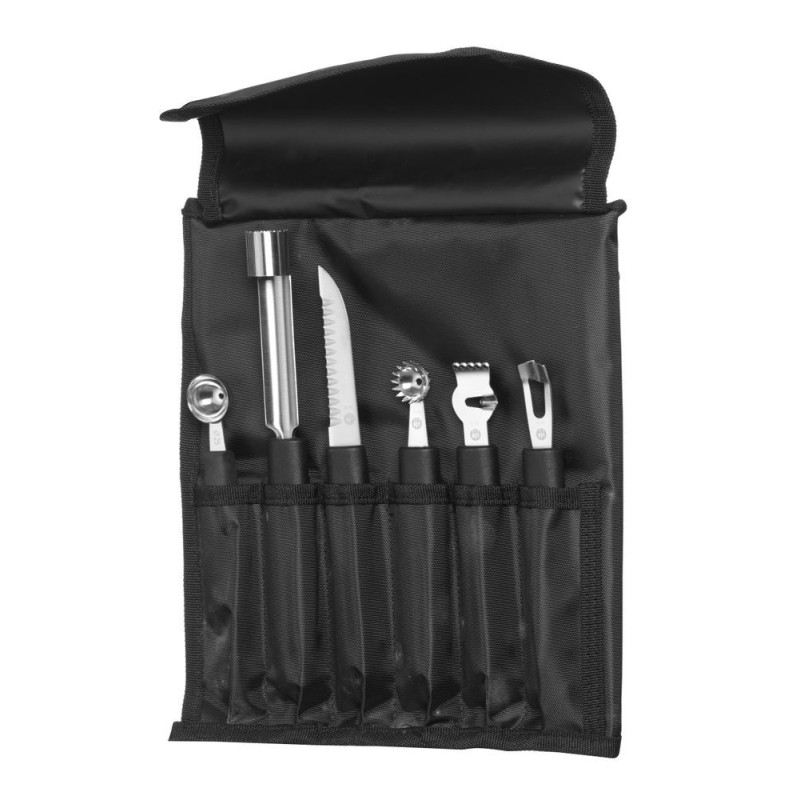 Trousse decoration - 6 pieces - Noir - 280x100xH50 mm (HENDI)  au meilleur prix sur Restock CHR
