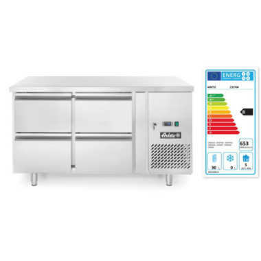 Refrigerateur comptoir avec quatre tiroirs Profi LIne 280 L - Profi Line - 230V/250W - 1360x700xH858 mm (Arktic)  au meilleur pr