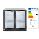 Arriere de bar double porte - 158 L - Noir - 220-240V/160W - 900x530xH870 mm (Arktic)  au meilleur prix sur Restock CHR