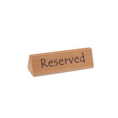 Chevalet de table reserve - 'reserved' - 152x44xH44 mm (HENDI)  au meilleur prix sur Restock CHR