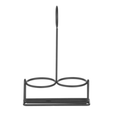 Support a condiments noir - 135x65xH200 mm (HENDI)  au meilleur prix sur Restock CHR
