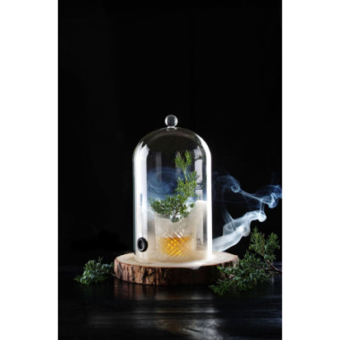 Cloche en verre avec aeration - Cloche cocktail - O130xH282 mm (HENDI)  au meilleur prix sur Restock CHR