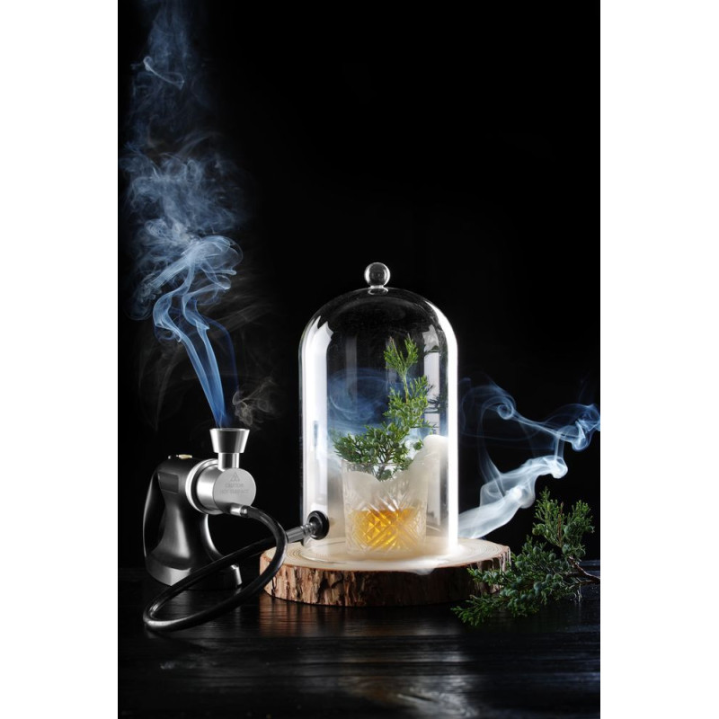 Cloche en verre avec aeration - Cloche cocktail - O130xH282 mm (HENDI)  au meilleur prix sur Restock CHR