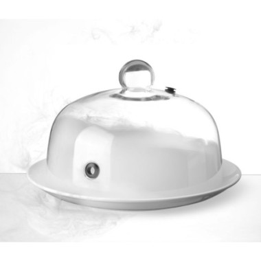 Cloche en verre avec aeration - Cloche cocktail - O130xH282 mm (HENDI)  au meilleur prix sur Restock CHR