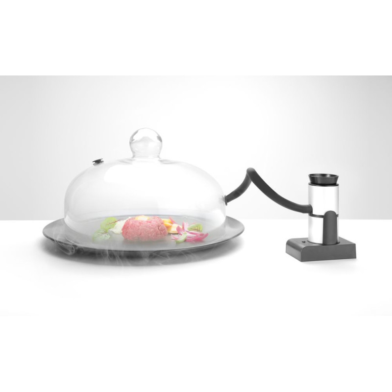 Cloche en verre avec aeration - Cloche plat - O260xH175 mm (HENDI)  au meilleur prix sur Restock CHR