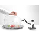 Cloche en verre avec aeration - Cloche plat - O260xH175 mm (HENDI)  au meilleur prix sur Restock CHR
