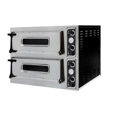 Four a pizza BASIC 44 - 2 chambres - 400V/9400W - 975x930xH742 mm (HENDI)  au meilleur prix sur Restock CHR