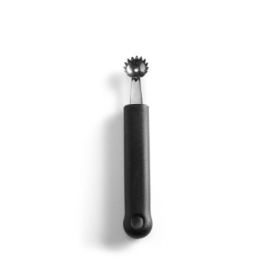 Cuillere a melon dentelee - Noir - L 150 mm (HENDI)  au meilleur prix sur Restock CHR
