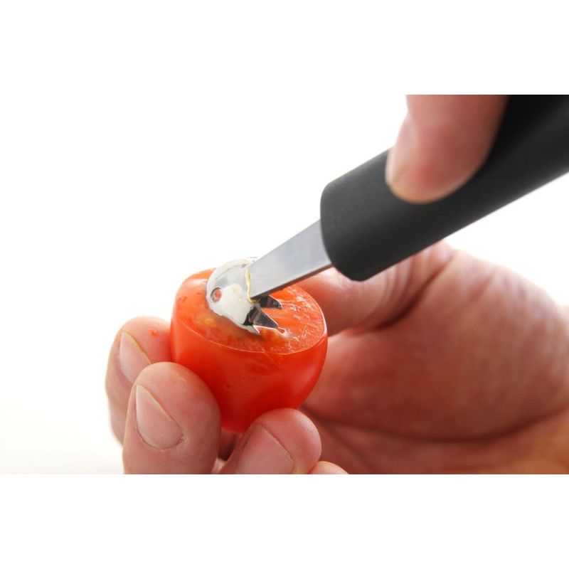 Cuillere a melon dentelee - Noir - L 150 mm (HENDI)  au meilleur prix sur Restock CHR