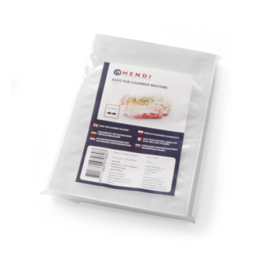 Sacs sous vide pour machine a emballer - 100 pieces - 100 u. - 200x140 mm (HENDI)  au meilleur prix sur Restock CHR