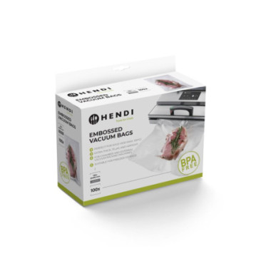 Sacs sous vide gaufres - 100 u. - 150x400 mm (HENDI)  au meilleur prix sur Restock CHR