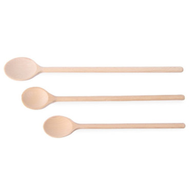 Cuillere a bois -lot de 3 - tailles differentes - 3 u. - L 475 mm (HENDI)  au meilleur prix sur Restock CHR