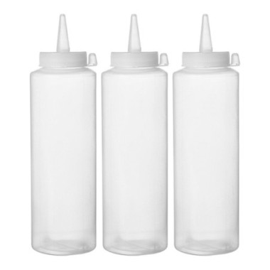 Sets de flacon distributeur - 3 pieces - 0 - 35 L - Transparent - 3 u. - O55xH205 mm (HENDI)  au meilleur prix sur Restock CHR