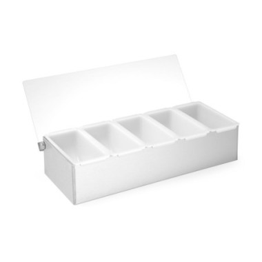Porte-condiments - 5 boites - 375x140xH90 mm (BarUp)  au meilleur prix sur Restock CHR
