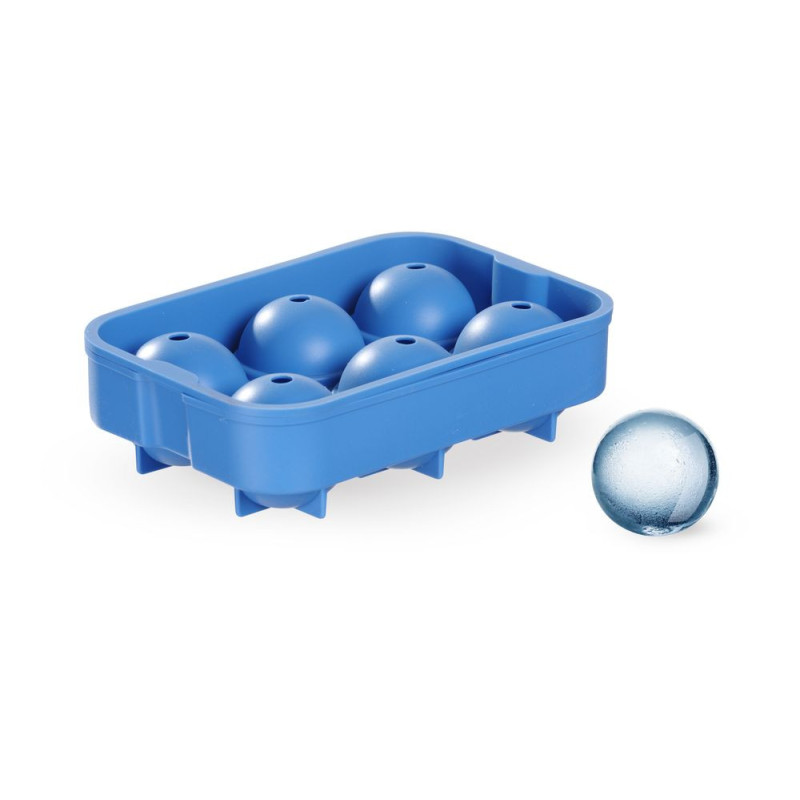 Moule a glacons boule whisky - Bleu - 180x125xH50 mm (BarUp)  au meilleur prix sur Restock CHR