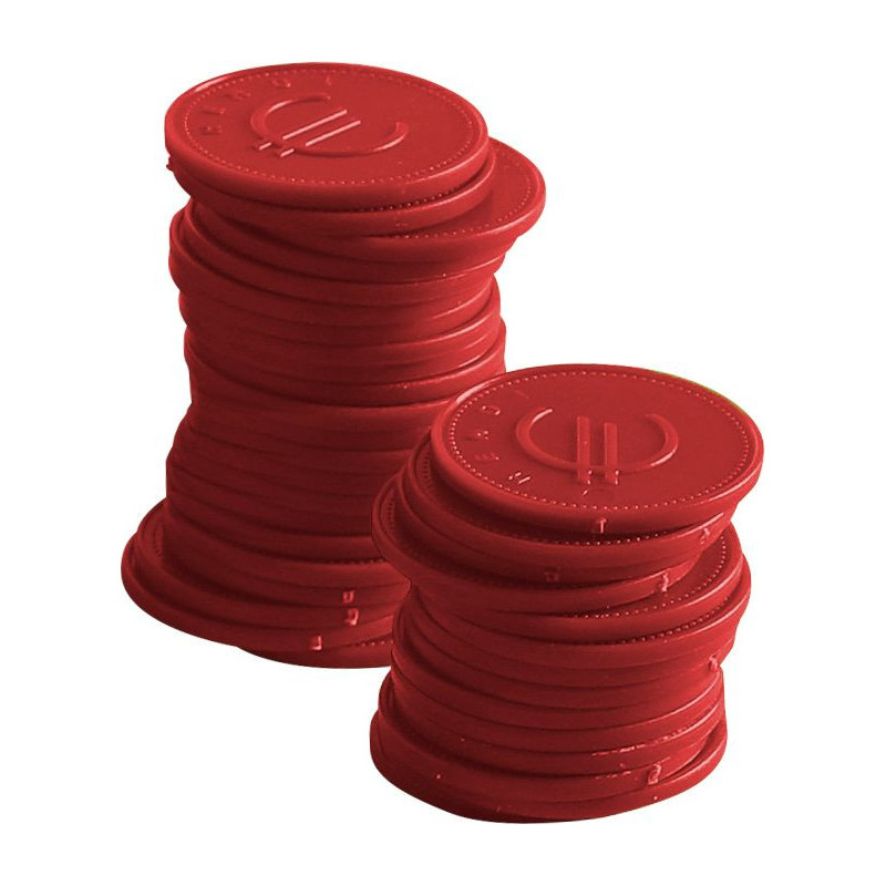 Jetons - 100 pieces - Bleu - 100 u. - O25 mm (BarUp)  au meilleur prix sur Restock CHR