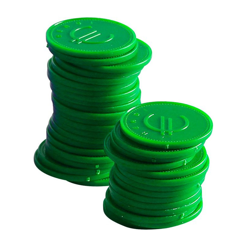 Jetons - 100 pieces - Blanc - 100 u. - O25 mm (BarUp)  au meilleur prix sur Restock CHR