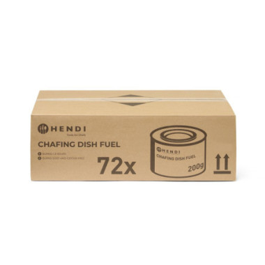 Pate combustible pour chafing dish en boite - 72 u (HENDI)  au meilleur prix sur Restock CHR