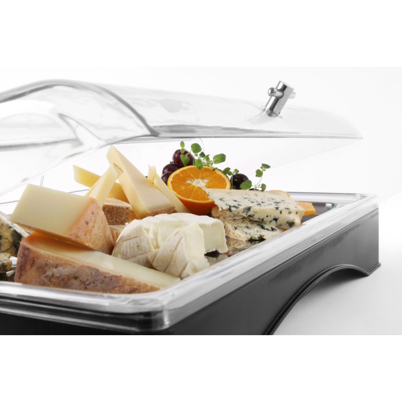 Vitrine refrigerante avec couvercle - Gastronorme 1/1 - set - 555x357xH175 mm (HENDI)  au meilleur prix sur Restock CHR