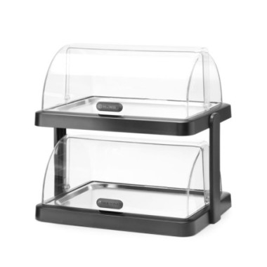 Vitrine refrigerante a couvercle coulissant Duo UNIQ - designed by Robert Bronwasser - Double - Noir (HENDI)  au meilleur prix s