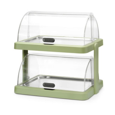 Vitrine refrigerante a couvercle coulissant Duo UNIQ - designed by Robert Bronwasser - Double - Vert (HENDI)  au meilleur prix s