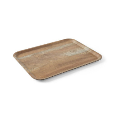 Plateau de service en melamine avec imprime bois - AmerBox - Bois - 370x530 mm  au meilleur prix sur Restock CHR
