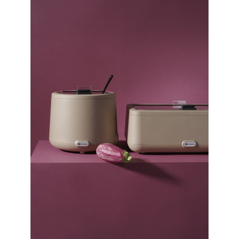 Marmite a soupe UNIQ - designed by Robert Bronwasser - 8 L - Beige - 220-240V/500W - O365xH325 mm (HENDI)  au meilleur prix sur 