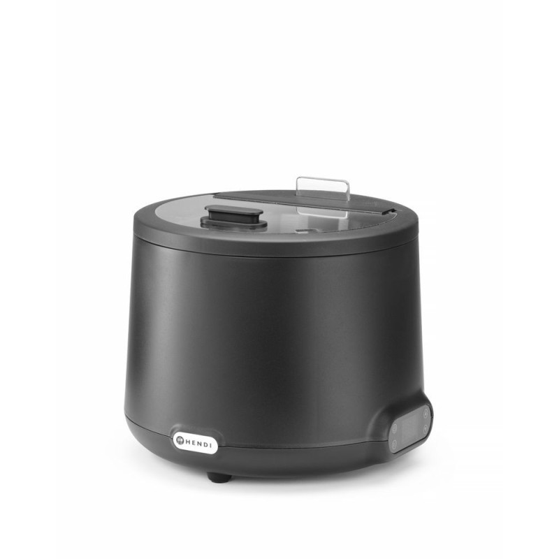 Marmite a soupe UNIQ - designed by Robert Bronwasser - 8 L - Noir - 220-240V/500W - O365xH325 mm (HENDI)  au meilleur prix sur R