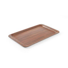 Plateau de service - rectangulaire - antiderapant - stratifie - AmerBox - Acajou - 460x360 mm  au meilleur prix sur Restock CHR