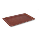 Plateau de service - rectangulaire - antiderapant - stratifie - AmerBox - Acajou - 460x360 mm  au meilleur prix sur Restock CHR