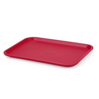 Plateaux fastfood moyen - Rouge - 305x415xH20 mm (HENDI)  au meilleur prix sur Restock CHR