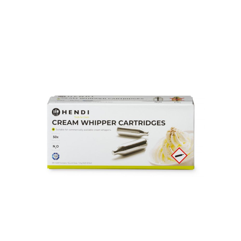 Cartouches pour siphon a chantilly - 50 u (HENDI)  au meilleur prix sur Restock CHR