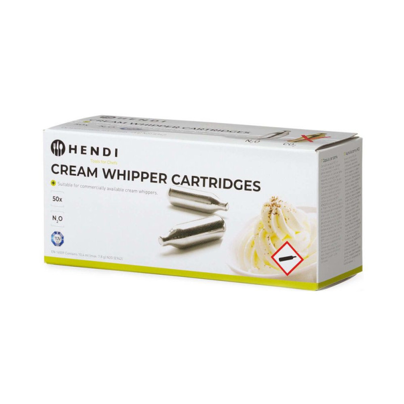 Cartouches pour siphon a chantilly - 50 u (HENDI)  au meilleur prix sur Restock CHR