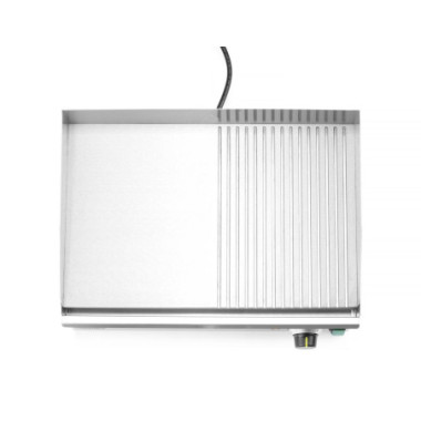 Grill - moitie rainure - Kitchen Line - 220-240V/2400W - 527x404xH233 mm (HENDI)  au meilleur prix sur Restock CHR