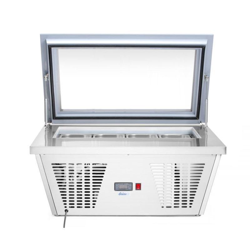 Vitrine refrigeree negatif pour creme glacee - 220-240V/210W - 867x735xH373 mm (Arktic)  au meilleur prix sur Restock CHR
